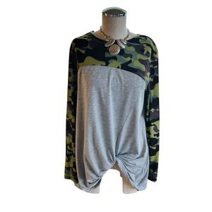 Simply Southern Camouflage Long Sleeve Top